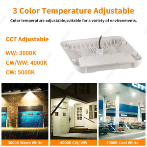 Lumière LED de haute qualité pour station-service 80W 100W 120W 150W, éclairage de canopée LED pour station-service, homologué ETL DLC - Product Image 3
