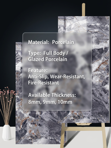 Azulejos de <span class=keywords><strong>Porcelana</strong></span> con Aspecto de Mármol Blanco Carrara Dorado de 120x60cm y 60x60cm, con Superficie Pulida, Modernos, <span class=keywords><strong>para</strong></span> Exteriores y Baños - Product Image 4