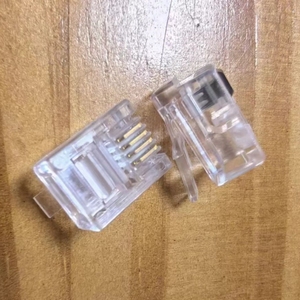 電話電話ワイヤーコネクタ6P4C 4P4C Rj11 Rj9モジュラープラグRJ11 RJ9コネクタ - Product Image 3