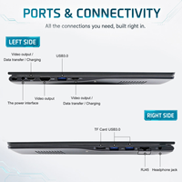 Nuovo Laptop AI 2026 da 15.6 Pollici con Intel Ultra 5 225H, 24GB LPDDR5, SSD PCIe da 512GB, Corpo in Metallo, Ricarica Rapida, Doppie Porte Type-C