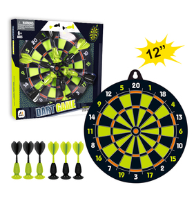 <span class=keywords><strong>Jeu</strong></span> de fléchettes à ventouses en plastique, cible de 12 pouces suspendable avec 6 fléchettes pour la maison, le bureau ou la chambre - Product Image 4
