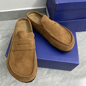 <span class=keywords><strong>Sandalias</strong></span> Hana de Alta Calidad, Estilo <span class=keywords><strong>Birkenstock</strong></span>, de Piel Vacuna Genuina, Tipo Mules Planos para Exteriores, para Hombre y Mujer - Product Image 6