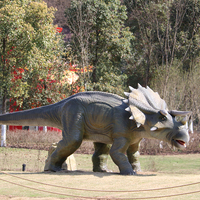 Dinosaurio Animatrónico T-Rex de Simulación para Parque de Diversiones Dino 2026 con Construcción Metálica para Uso en Interiores/Exteriores