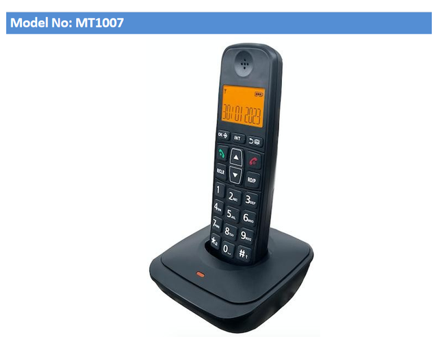 Maxcomm MT-1007 DECT Digital Cordless Landline Phone 1.8GHz