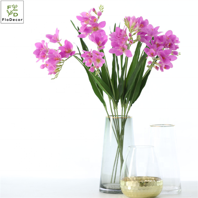 Meistverkaufte Knstliche Freesien-Orchideen-Blume Naturgetreue  Heimdekoration Tischdekoration Hochzeits-Blumenstrau| Alibaba.com