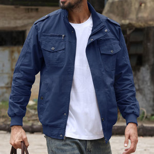 Veste en coton de style rue haute de service OEM à col montant avec motif de lettres Nouvel arrivage de haute qualité Article de vente en ligne - Product Image 4