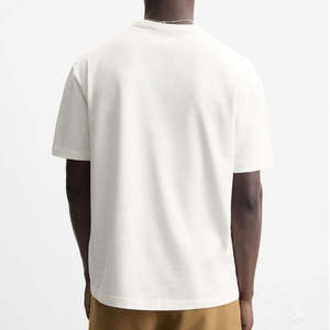 Camiseta <span class=keywords><strong>Charlo</strong></span> de Alta Calidad, Personalizada, 100% Algodón, Diseño Oversize, Lavado Ácido, Manga Corta, Corte Corto para Hombre - Product Image 3