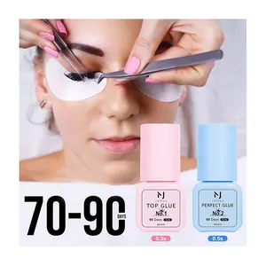 Benutzer definiertes Logo Low Humidity Professional 0, 5-1 Sek. Schnellt rockn ender Wimpern verlängerung kleber Wasserdichter Wimpern kleber