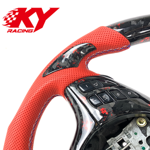 Volant sport personnalisé en fibre de carbone forgée pour BMW M M3 E46 E39 E53 X5 330i 325i F10 F20 F30 F80 F82 - Product Image 3