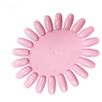 Lot de 10 rouleaux de présentation pour nail art, 20 couleurs, échantillons de vernis à ongles, tableau de présentation des couleurs d'ongles rond