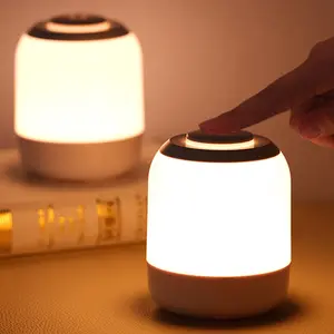 현대 미니 LED 야간 조명 터치 충전 테이블 램프 침실 고외관 팻 라이트 수면 피드 침대 옆 사용 실내 응용