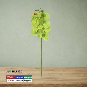 Orchidées Phalaenopsis artificielles vertes AFF-Stick-12.2 - Product Image 3