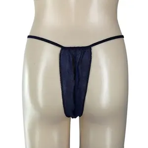 Mujeres G string t-back ropa interior no tejida XXL Tanga desechable para spa Tanga desechable Pantalones