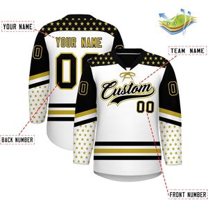 Maillot de hockey sur glace personnalisé, uniforme cousu sur mesure, col en V, anti-humidité, pour hommes, femmes, jeunes et enfants - Product Image 2