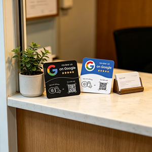Tarjeta <span class=keywords><strong>de</strong></span> PVC Resistente al Agua/Al Aire Libre con Chip NFC 13.56MHz RFID N213/N216/N215 Programable por URL para Reseñas <span class=keywords><strong>de</strong></span> Google - Product Image 3