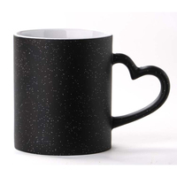 Tasse à couleur changeante avec Photo imprimée d'eau chaude, tasse de Sublimation à paillettes