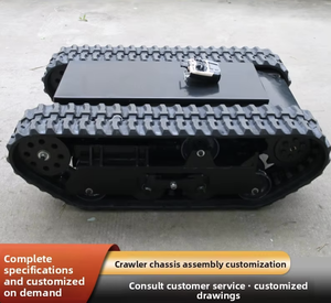 Châssis de robot intelligent Télécommande en caoutchouc Véhicule à chenilles pour machines de construction Pièces véhicules à vendre - Product Image 5