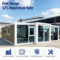 Casa Contenedor Expandible Prefabricada de Lujo de 40 pies, 3 Dormitorios, Vivienda Modular Moderna Prefabricada, Mini Casa Prefabricada