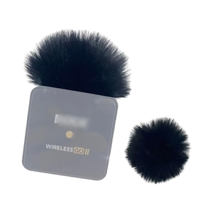 Parabrisas Pop Filter Wind Muff Sistema de doble canal Exterior Dead Cat Parabrisas para <span class=keywords><strong>Rode</strong></span> Wireless <span class=keywords><strong>Go</strong></span> <span class=keywords><strong>II</strong></span> <span class=keywords><strong>Rode</strong></span> <span class=keywords><strong>Go</strong></span> 2 Accesorios - Product Image 1