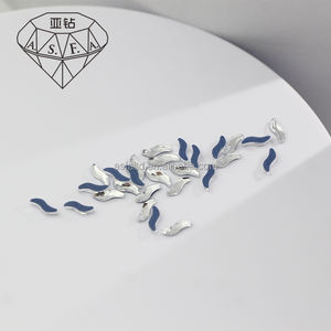 Cristales de Estrás Termoadhesivos en Forma de S ASFA05 de 8.0MM, ss6 y SS10, para Aplicar con Máquina de Termoadhesión, Cristal AB - Product Image 4