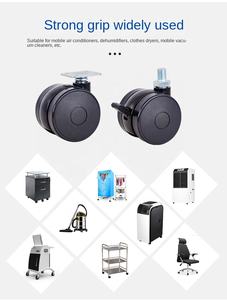 Heiß verkaufte 3-Zoll-75-mm-Schwarzrad-Lenkrollen mit Bremsen Bestseller für Wohnzimmer und Küche - Product Image 6