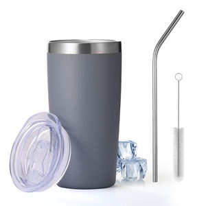 แก้วน้ำเก็บความร้อนสุญญากาศแบบมีโลโก้สั่งทำ ขนาด 10 ออนซ์ แก้วน้ำสองชั้นแบบพกพา ทำจากสแตนเลส 304 ใช้ซ้ำได้ พร้อมฝาปิด สำหรับกาแฟและเครื่องดื่มในรถยนต์ - Product Image 6