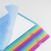 Carpeta en forma de L de plástico Pp, nuevo producto, venta al por mayor, tamaño A4