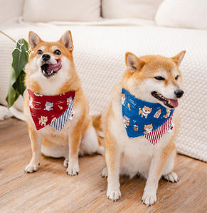 Dafeel Bandana pour animaux de compagnie personnalisé par sublimation, collier en coton, bandana pour chien et chat, impression personnalisée, collier pour animaux de compagnie - Product Image 4