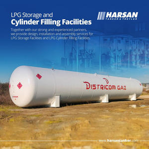 Réservoir de stockage de GPL Harsan 250000L, capacité de 119 tonnes, acier P355GH, certifié ASME, réservoir horizontal pour station de gaz de pétrole liquéfié - Product Image 6