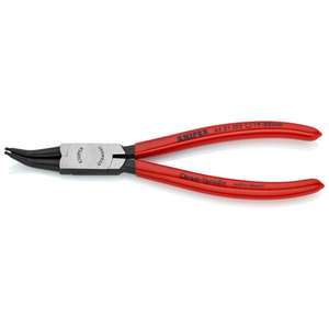 KNIPEX - 44 31 J22 Pince à circlips pour circlips internes dans des trous d'alésage noir atramentisée, tête polie, poignées plastifiées - Product Image 1