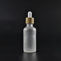 5g 10g 15g 20g 30g 50g 60g 100g 150g 1oz 2oz Bambou Couvercle Corps En Verre Flacon compte-gouttes pour Récipient Cosmétique