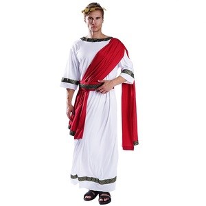 Venta al por mayor nacional de los hombres Cosplay disfraz de fiesta de lujo Casual nativo Toga Caesar disfraz - Product Image 1