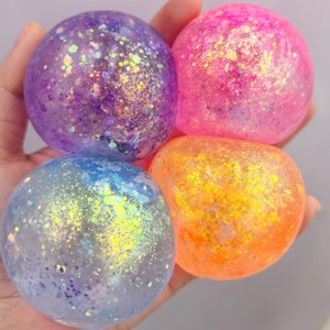 Nouvelle Balle Anti-Stress en Poudre de Maltose Dorée de Haute Qualité, Jouet à Presser en Maltose, Balle de Décompression à Rebond Lent et Colorée - Product Image 3