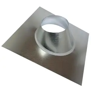 4 in. Gas Vent Adjustable Roof Flashing with Tapered Stack