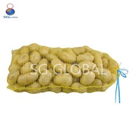 Geventileerde 5kg 10kg 25kg rode groene oranje groente- en fruitverpakkingsplastic zakken