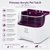 Baignoire acrylique pour le nettoyage et le bain des animaux avec ozone pour spa