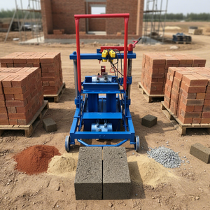 Kleine Halbautomatische Zementziegelmaschine <span class=keywords><strong>QM2</strong></span> 45 Mobile Hohlbetonblockmaschine für Kleine Baustellen - Product Image 2