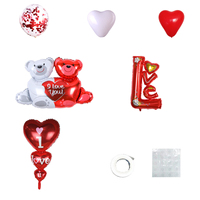 Ballons en aluminium en forme d'ours en peluche rouge pour la Saint-Valentin, taille personnalisée, séchage rapide, décorations de fête, nouveauté très demandée