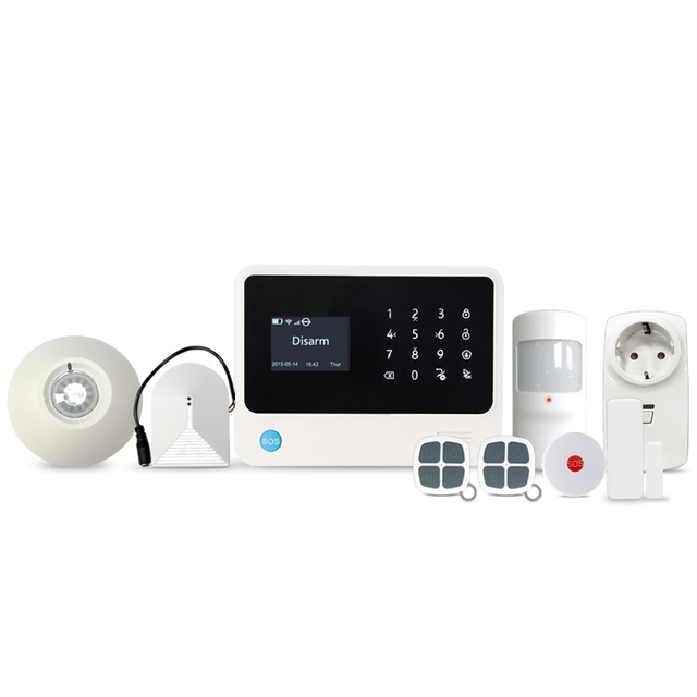 New Generation Smart WIFI+GSM 3G/4G Home Security System G90B Plus with 110dB Siren White