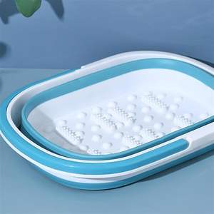 Baignoire pliable en plastique pour les pieds, seau de trempage portable isolé pour massage des pieds jusqu'au mollet, bassin de bain à domicile - Product Image 4