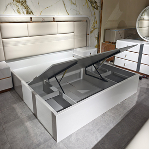 Ensemble de <span class=keywords><strong>chambre</strong></span> à coucher complet de luxe simple et contemporain, lit double king size, rangement à domicile, meubles de <span class=keywords><strong>chambre</strong></span> à coucher en bois modernes et luxueux - Product Image 4