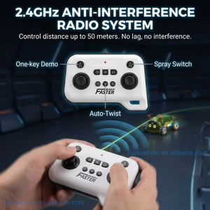 AiJH Juguete de Oruga a Control Remoto con Simulación, Animal RC con Spray, Música y Luz, <span class=keywords><strong>Coche</strong></span> de Acrobacias RC - Product Image 2