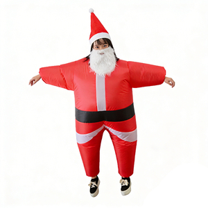 <span class=keywords><strong>Costume</strong></span> Gonfiabile di <span class=keywords><strong>Babbo</strong></span> <span class=keywords><strong>Natale</strong></span> per Adulti, <span class=keywords><strong>Costume</strong></span> Natalizio Gonfiabile per Eventi Festivi, Spettacoli Teatrali e Attività Promozionali - Product Image 5