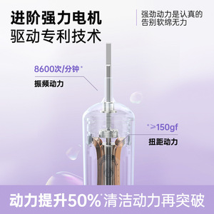 Electric Toothbrush Rechargeable Type C IPX7 Waterproof 50 Days <b>Battery</b> Life Rotating Soft Bristle Small <b>Round</b> Head - Product Image 4