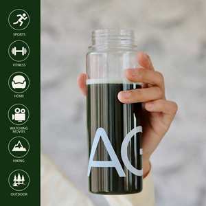 Botella de Agua Deportiva de Plástico Tritan AS sin BPA, Botella Mezcladora de Proteínas con Tapa Hermética - Product Image 5