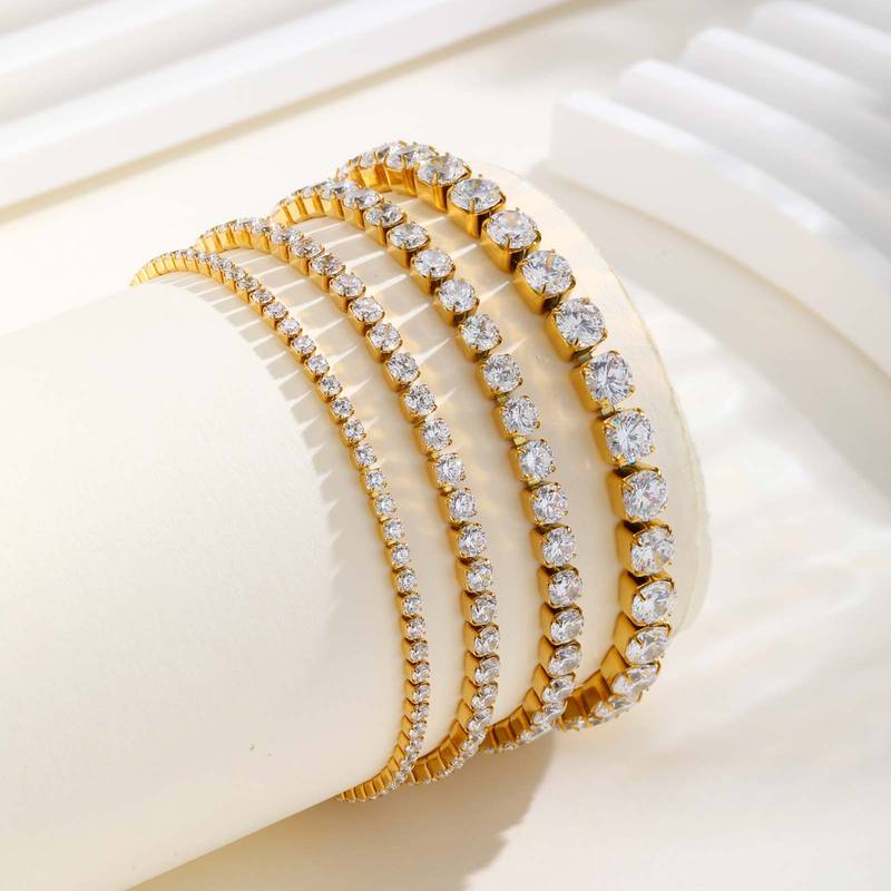 Wholesale Stainless Steel Crystal Tennis Bracelet