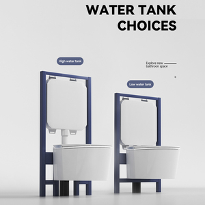 Nouvel arrivage Toilette intelligente murale haut de gamme de bonne qualité couleur blanche Inodoro Salle de bain suspendue au mur Toilette intelligente automatique - Product Image 4