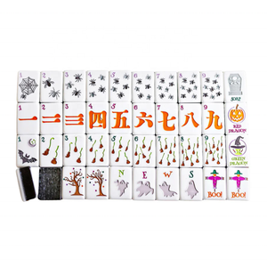 New Arrival Engraved American Mahjong <b>Tiles</b> Set, 160 Pieces Halloween Themed American Mahjong Game <b>Kit</b> - Product Image 3