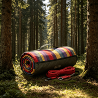 Hamac en polyester et coton anti-retournement avec bâton incurvé pour 1-2 personnes, idéal pour le camping, la randonnée et les voyages en plein air