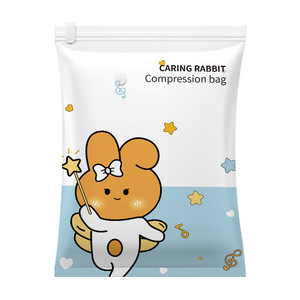 Sac de compression rectangulaire Caring Rabbit pour vêtements, sac de rangement sous vide avec pompe manuelle et pompe électrique - Product Image 1